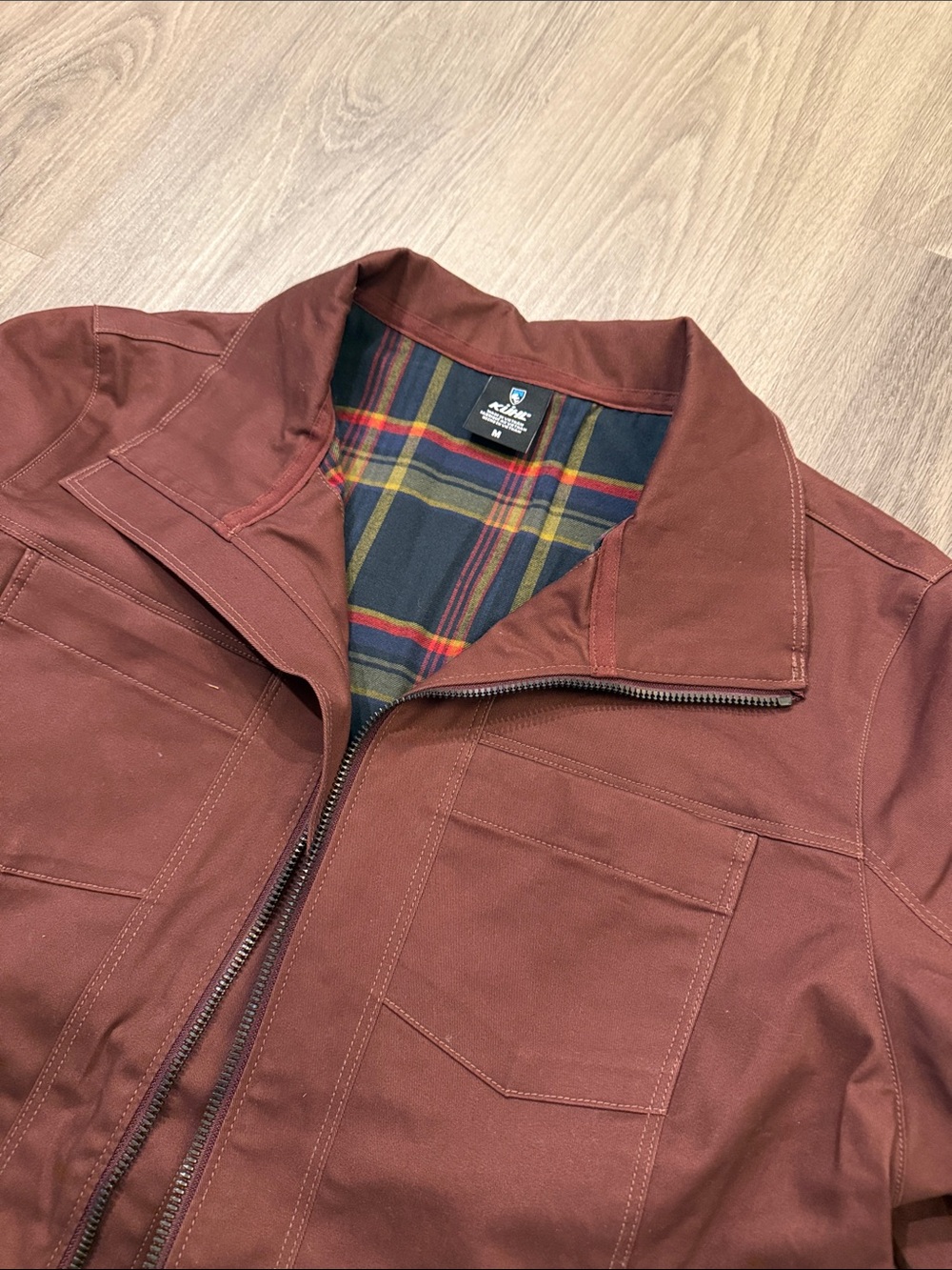 Women’s Rust Brown Zip-Front Jacket - Picture 5 of 5